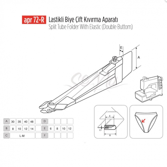 Lastikli Biye Çift Kıvırma Aparat 32-9mm/APR 72R-A1195-7