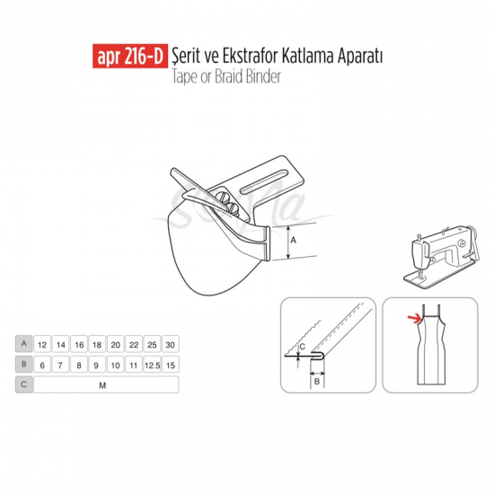 Şerit Ve Ekstrafor Katlama Apara 18X9/ APR 216-D-A1255-5