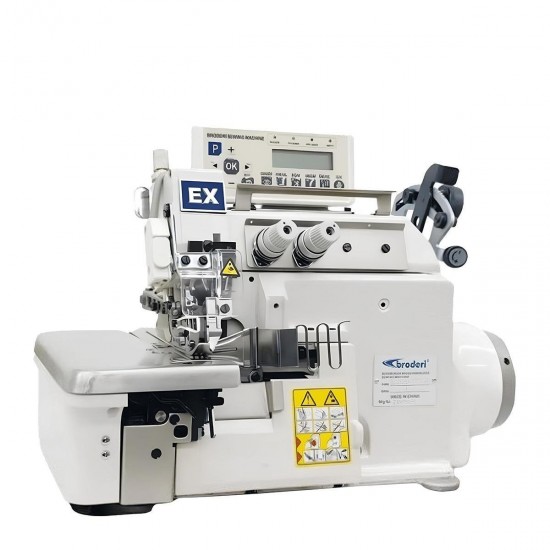 Broderi BD-2242EX-32P2-E-PL Otomatik Giyotinli Cep Biye Overlok Makinesi (elektrikli)