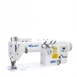 Broderi BD-383-PL/DD Merdaneli Zincir Dikiş Makinesi, Direct Drive, 3 İğne, Kafadan Motorlu, Mekanik