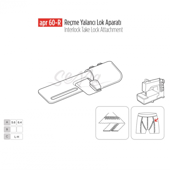 Reçme Yalancı Lock Ayarlı Apara 5.6 - 6.4mm / APR 60-R-A1191