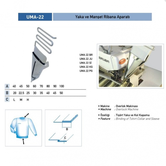 Yaka Ribana Apara 50x25mm / UMA-22-1AL007