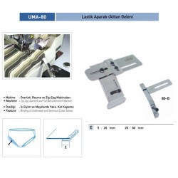 Alttan Gelen Lastik Aparat Sabit 5mm / UMA-80