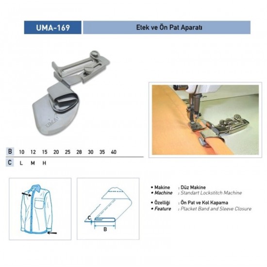 Etek ve Ön Pat Apara 10mm / UMA-169-B1356-2